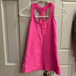 Pink Lululemon racerback tank top. Size 6